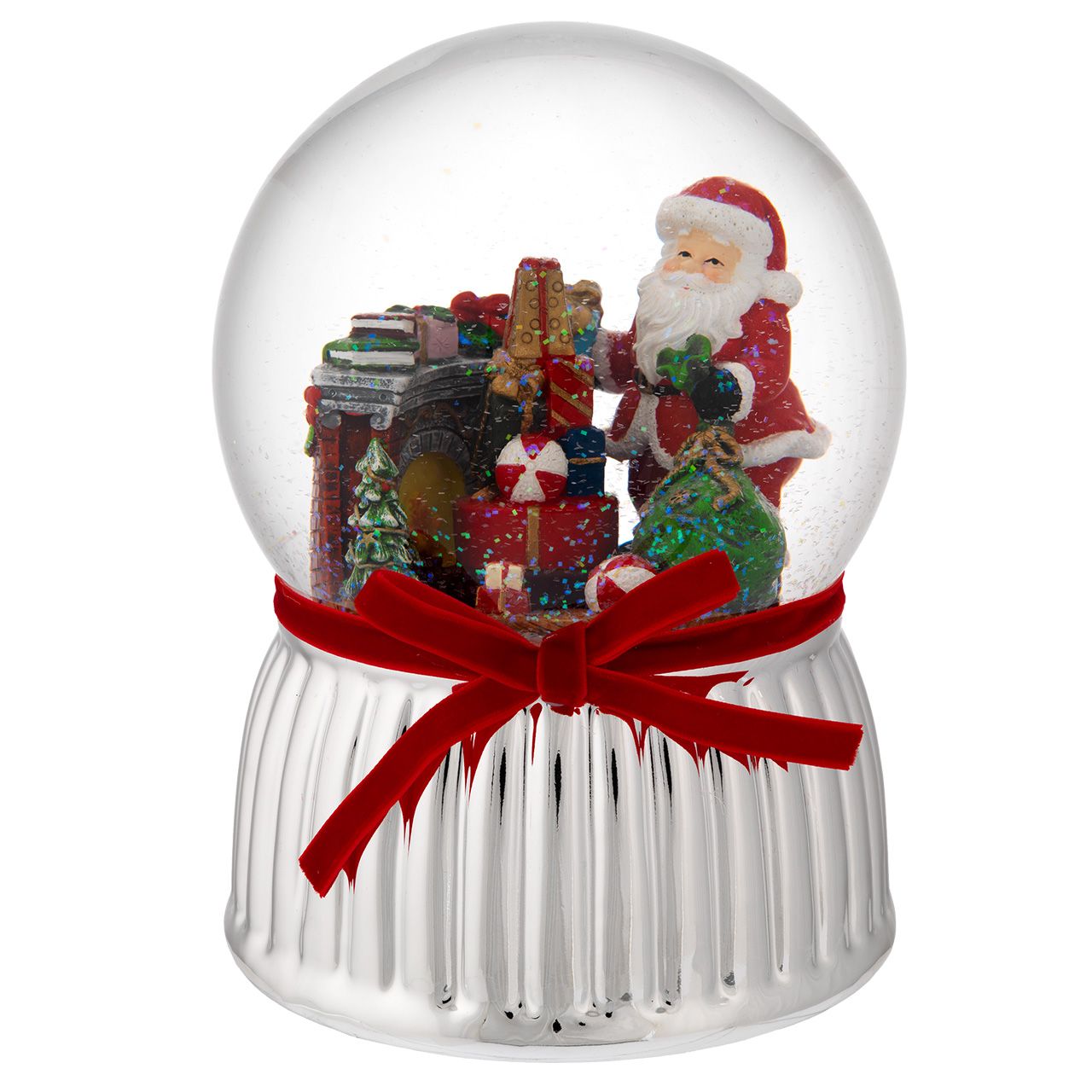BOULE DE NEIGE MUSICALE D. 150 CON BABBO NATALE
